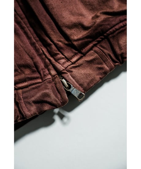 ANCELLM AGING DENIM TUCK JACKET