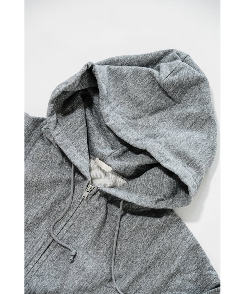 26SS ULTERIOR ZIP UP PARKA グレー サイズ:3 ULTERIOR(ｱﾙﾃﾘｱ) / FADED