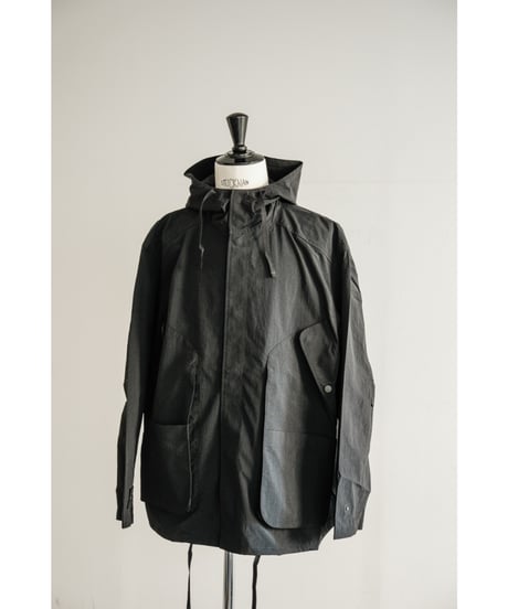 ANCELLM WRINKLED NYLON OVER HOODIE