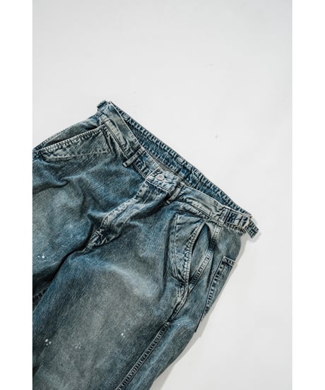 ULTERIOR FADED LIGHT DENIM WORK PANTS