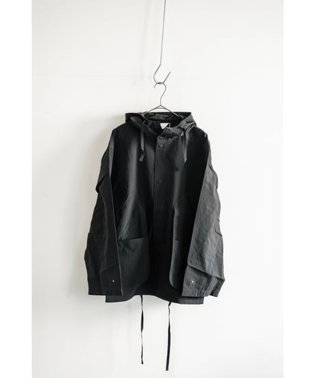ANCELLM WRINKLED NYLON OVER HOODIE
