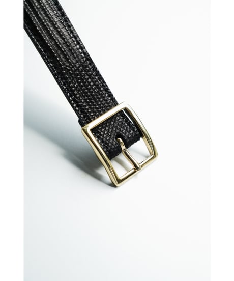 BISOWN LIZARD CLASSIC SQURARE BELT