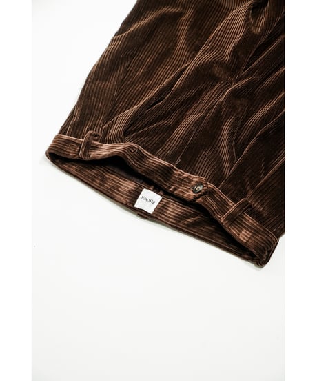 BISOWN MIXET WALE CORDUROY 2TUCK TROUSERS