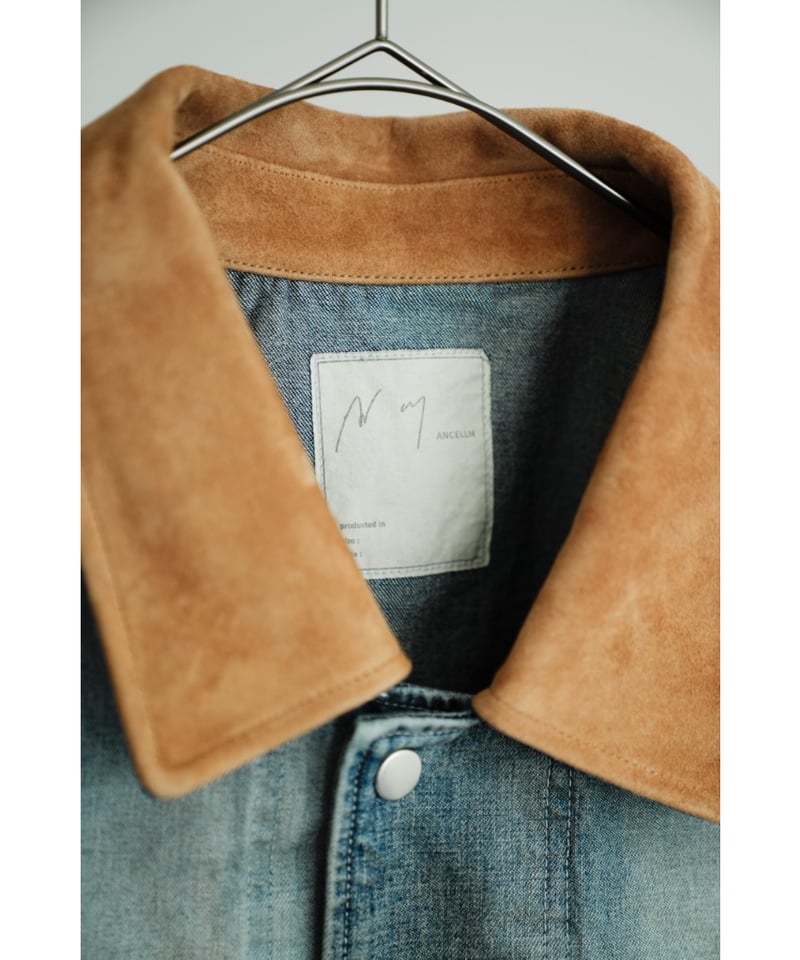 ANCELLM AGING DENIM HALF JACKET | MusterWerk Sud.