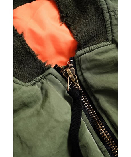 ANCELLM AGING BOMBER JACKET