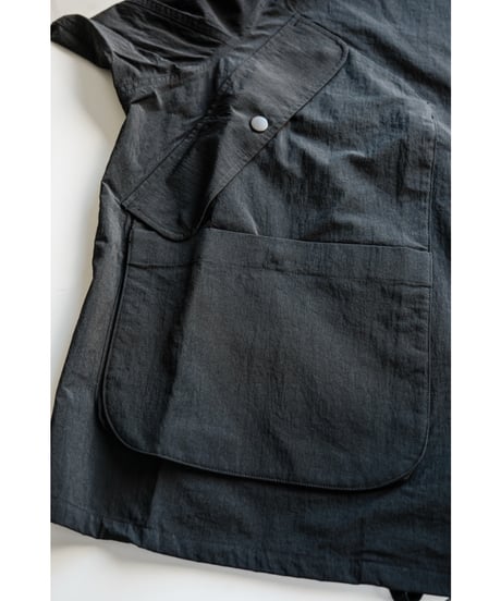 ANCELLM WRINKLED NYLON OVER HOODIE