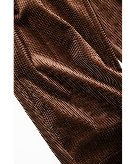 BISOWN MIXET WALE CORDUROY 2TUCK TROUSERS