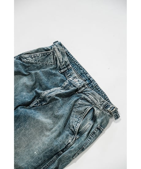 ULTERIOR FADED LIGHT DENIM WORK PANTS