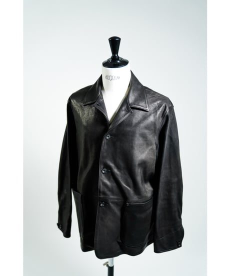 ULTERIOR CALF LEATHER COVERALL JKT