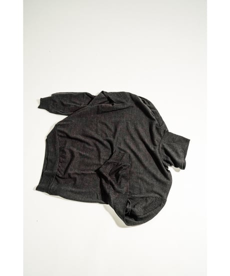 ULTERIOR SUPER FINE WOOL COTTON TURTLE-NECK TOP