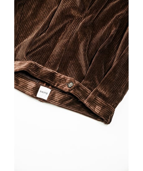 BISOWN MIXET WALE CORDUROY 2TUCK TROUSERS