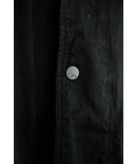 ANCELLM AGING DENIM HALF JACKET