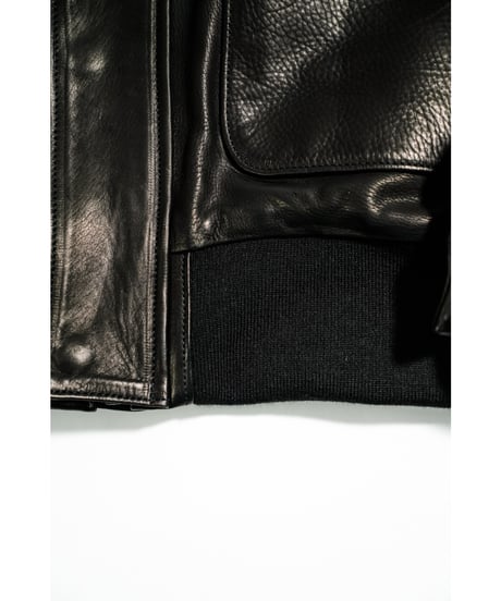 ULTERIOR CALF LEATHER FLIGHT JKT