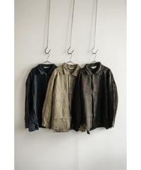 ANCELLM AGING LINEN CROSS - LINE SHIRT
