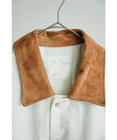 ANCELLM AGING DENIM HALF JACKET