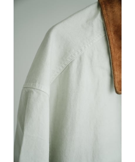 ANCELLM AGING DENIM HALF JACKET