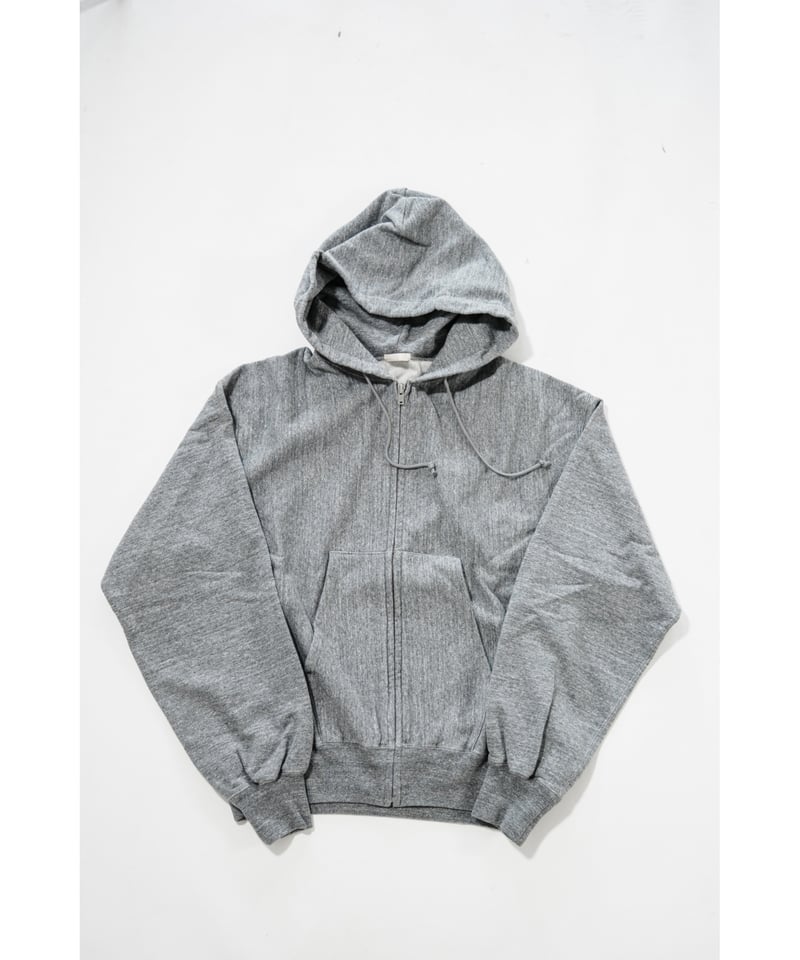 ULTERIOR FADED SILKY TERRY RW ZIP UP PARKA | Mu