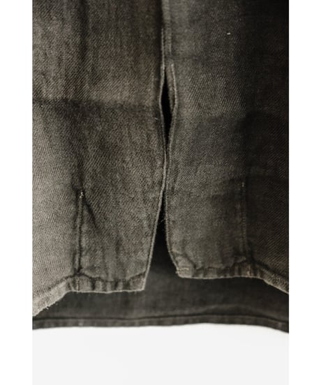 ANCELLM AGING LINEN CROSS - LINE SHIRT