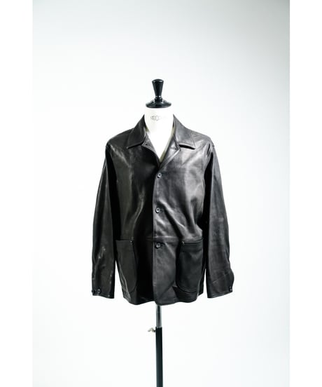 ULTERIOR CALF LEATHER COVERALL JKT