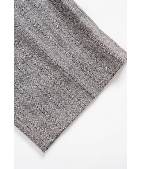 ULTERIOR W/S HERRINGBONE STRIPE TUCKED TROUSERS