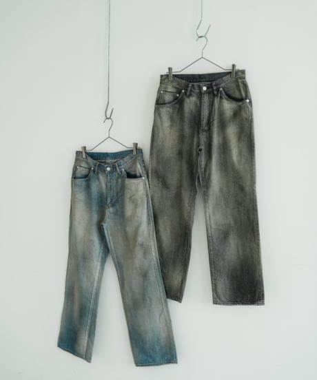ANCELLM SHOE-CUT DENIM PANTS