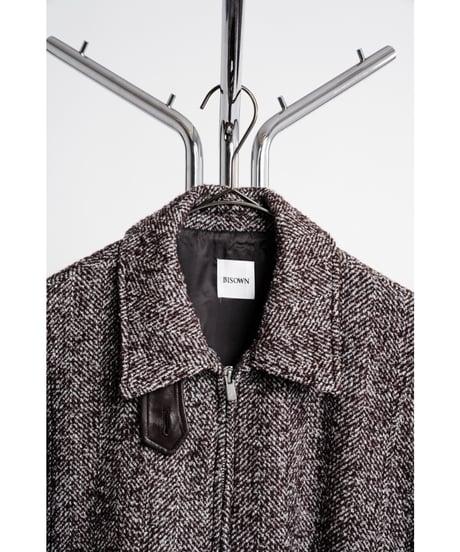 BISOWN LOOP TWEED SEAM POCKET BLOUSON