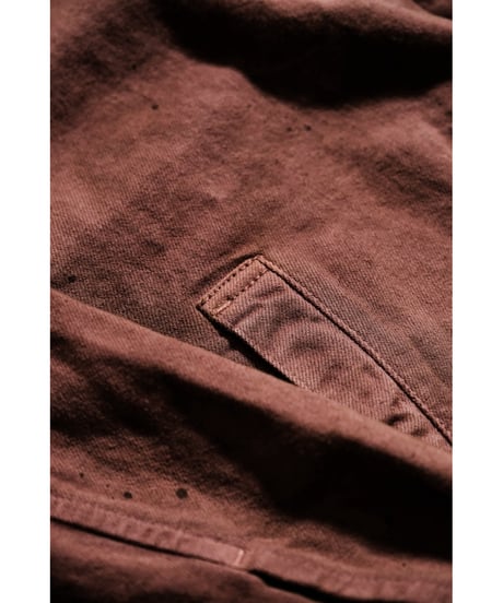 ANCELLM AGING DENIM TUCK JACKET