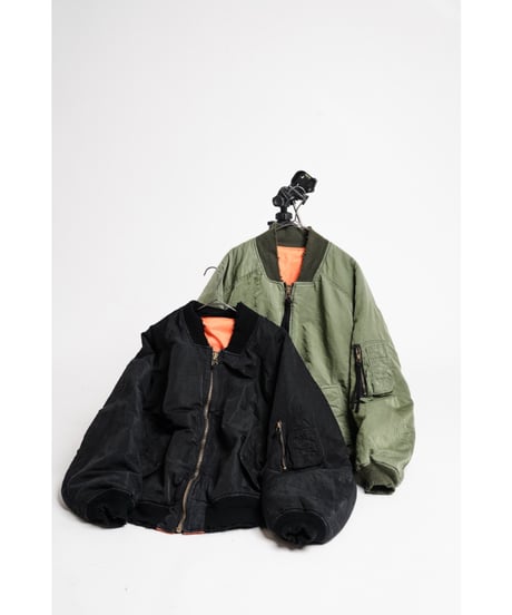 ANCELLM AGING BOMBER JACKET