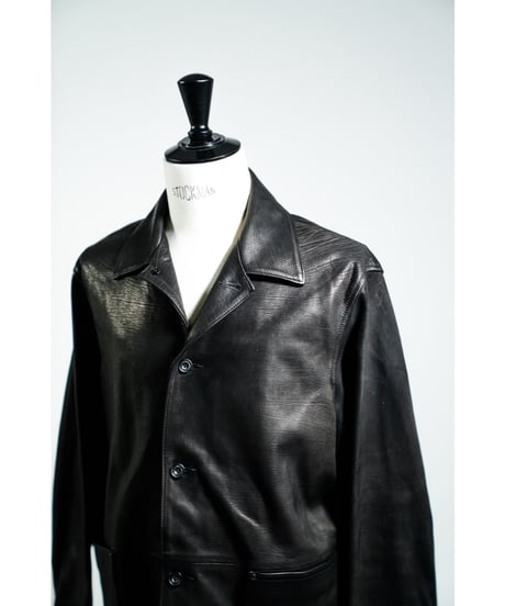 ULTERIOR CALF LEATHER COVERALL JKT