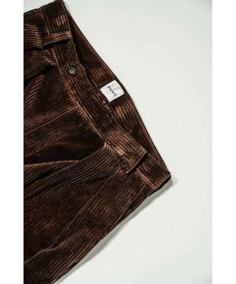 BISOWN MIXET WALE CORDUROY 2TUCK TROUSERS