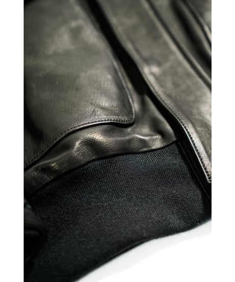 ULTERIOR CALF LEATHER FLIGHT JKT