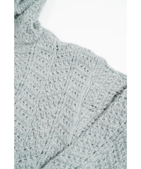 ENCOMING KNITTED MOHAIR HOODIE