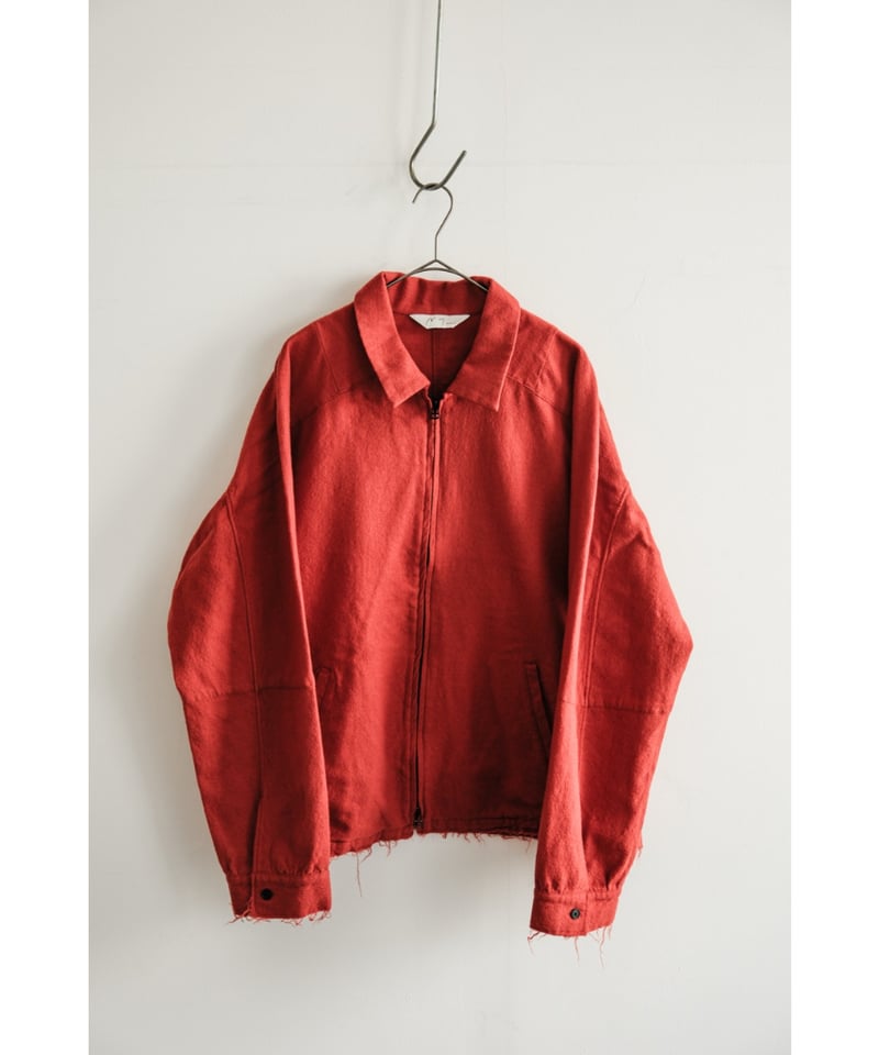 ANCELLM SHRINK WOOL ZIP-UP SHIRT JACKET | Muste