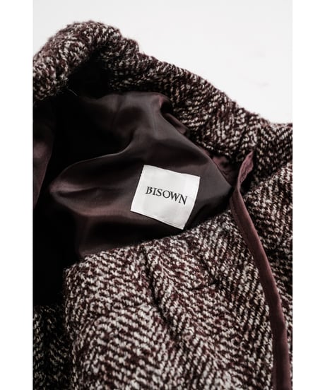 BISOWN LOOP TWEED EASY WIDE PANTS