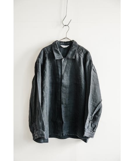 ANCELLM AGING LINEN CROSS - LINE SHIRT