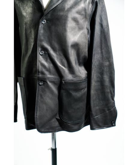 ULTERIOR CALF LEATHER COVERALL JKT