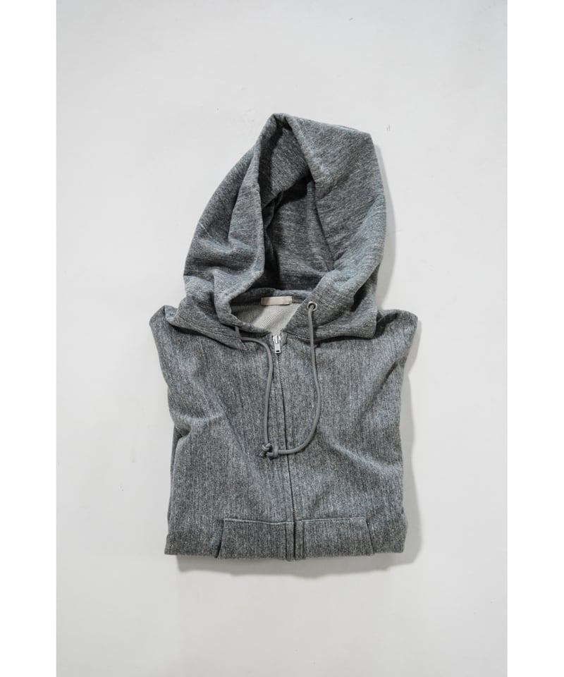 ULTERIOR FADED SILKY TERRY RW ZIP UP PARKA | Mu
