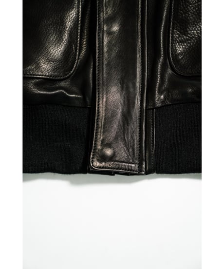 ULTERIOR CALF LEATHER FLIGHT JKT
