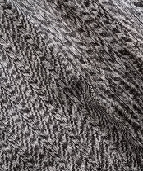 ULTERIOR W/S HERRINGBONE STRIPE TUCKED TROUSERS