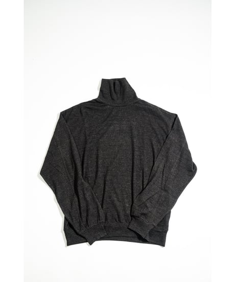 ULTERIOR SUPER FINE WOOL COTTON TURTLE-NECK TOP