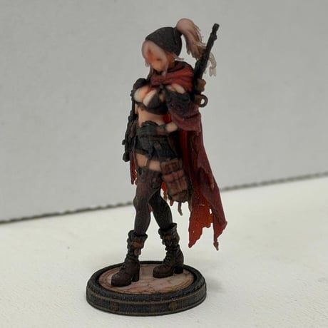 1/43 異世界の女の子　赤マント　フィギュア　ミニチュア　ミニチュアイメージ　リアルフィギュア