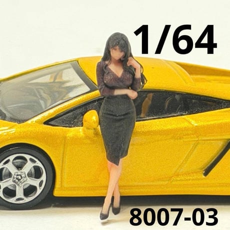 1/64 8007-03 フィギュア　ミニカーに　トミカに　ミニチュア　完成品　ミニチュアイメージ　リアルフィギュア