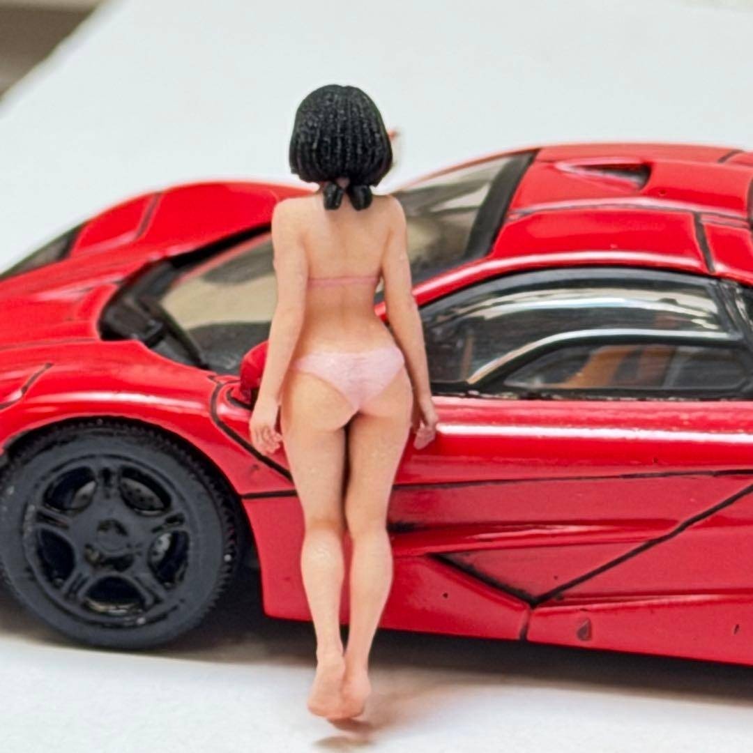 1/43 8005-01 フィギュア 水着 完成品 ミニカーに 1/64より大