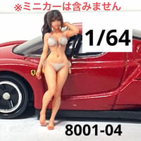 1/64 8001-04 水着　フィギュア　ミニカー　トミカに　ミニチュア
