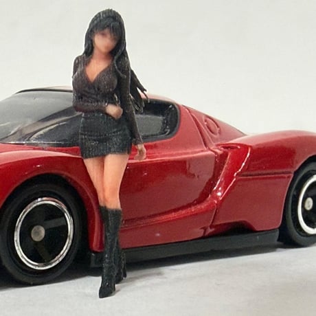 1/64 8009-06 フィギュア　ミニカー　トミカに　ジオラマ　ミニチュア　リアルフィギュア　完成品