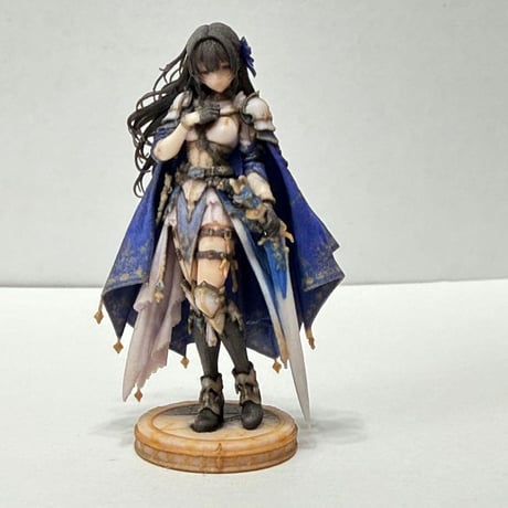 1/32 フィギュア ジオラマ　完成品　異世界の女の子　青マント　ジオラマに　ミニカーに　３Dフィギュア　リアルフィギュア