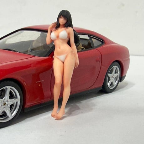 1/43 8009-02w フィギュア　ミニチュア　ミニカーに　1/64より大 ミニチュアイメージ　リアルフィギュア