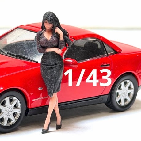 1/43 8007-03 フィギュア　ミニカーに　1/64より大 ミニチュアイメージ　リアルフィギュア　完成品