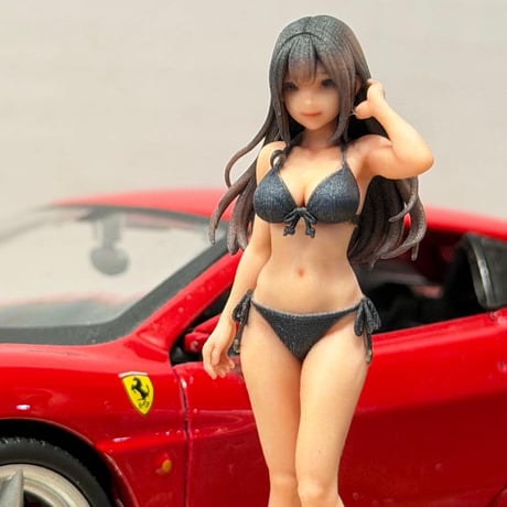 1/24 8010-01 フィギュア 水着 完成品 ミニカーに　リアルフィギュア　ミニチュアイメージ　ジオラマに　ドールハウスに