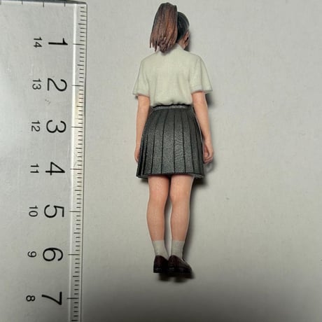 1/24 3978 フィギュア　女子高生　完成品　ミニカーに　リアルフィギュア　３Dフィギュア　ミニチュアイメージ